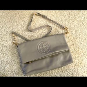 Tory Burch Bombè Fold Over  Clutch w/ Crossbody Strap